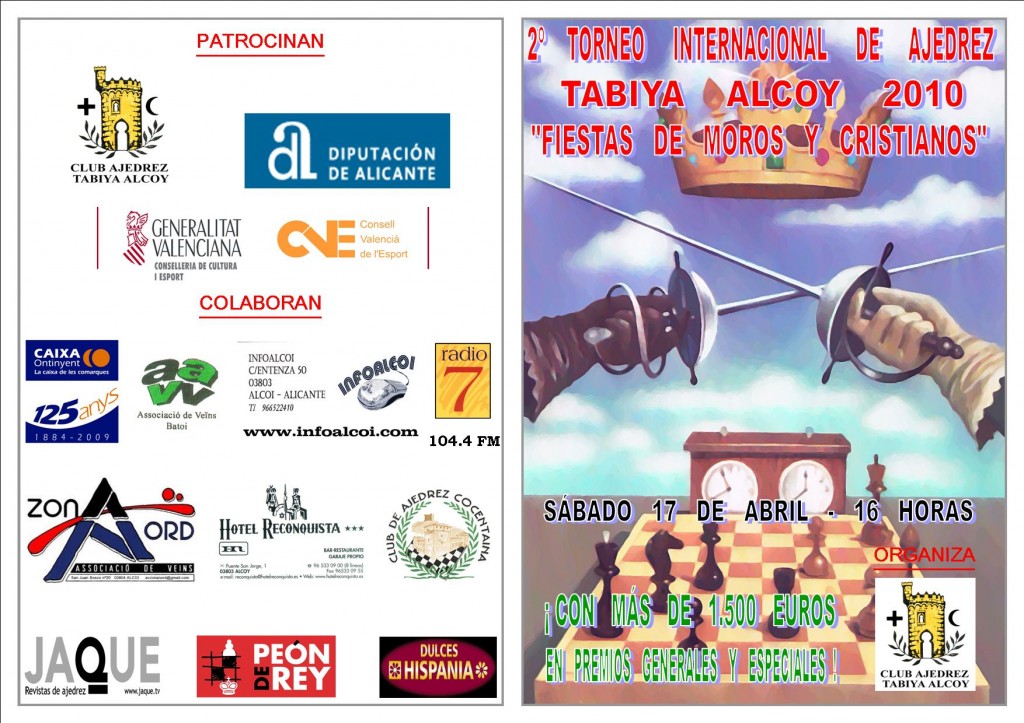 Folleto Torneo Internacional Tabiya Alcoy 2010 - exterior