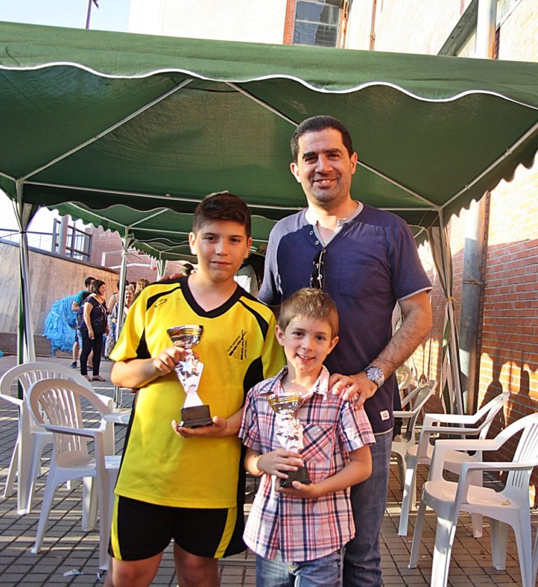 1º Karlos Hernández (izq) y 2º Sergi Sanchis (dcha) – Categoría Benjamín